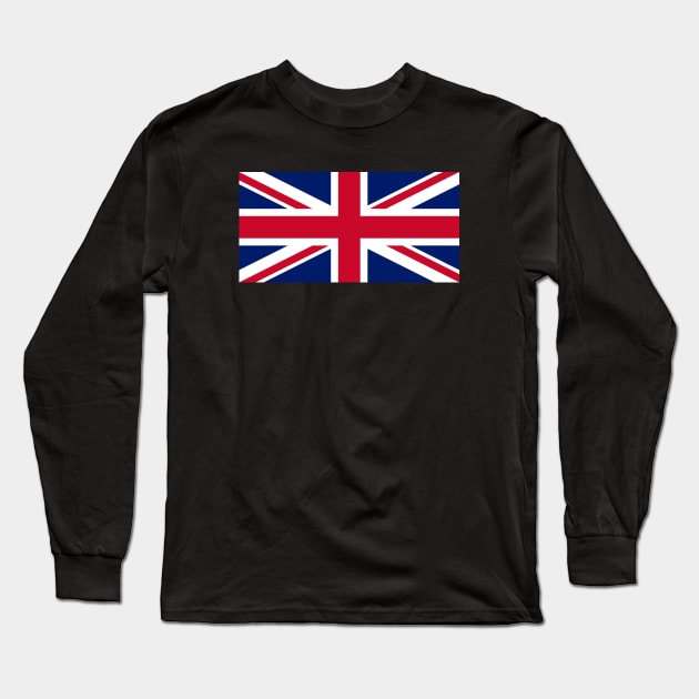 Flag of the United Kingdom - Union Jack Long Sleeve T-Shirt by brigadeiro